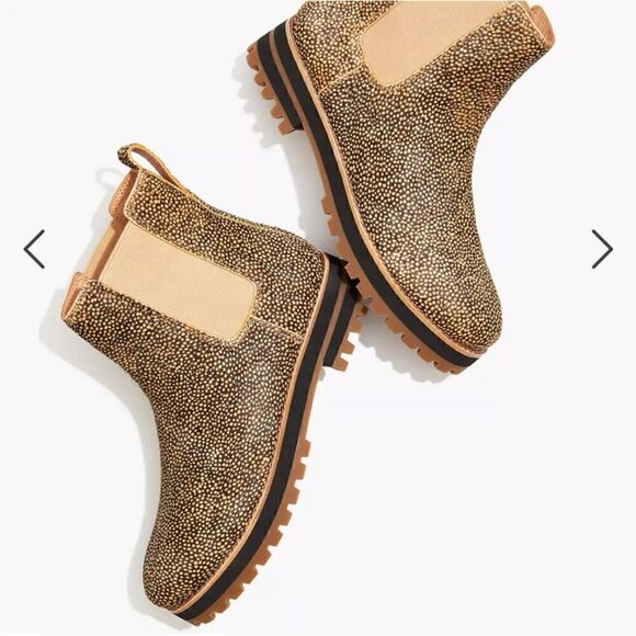 NWT Madewell the Ivy Chelsea boot mini dot ankle boots calf hair size 9.5 - Picture 2 of 13